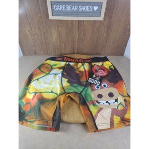 SWAG Men’s Crazy Moose Christmas Boxer Brief Size XL (38-40) Multicolor NWT